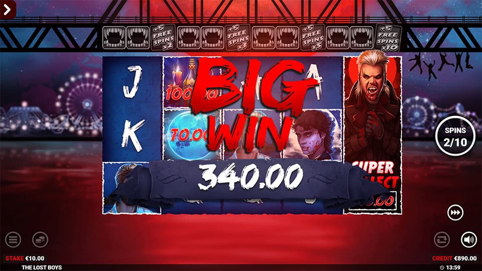 The Lost Boys slot big win