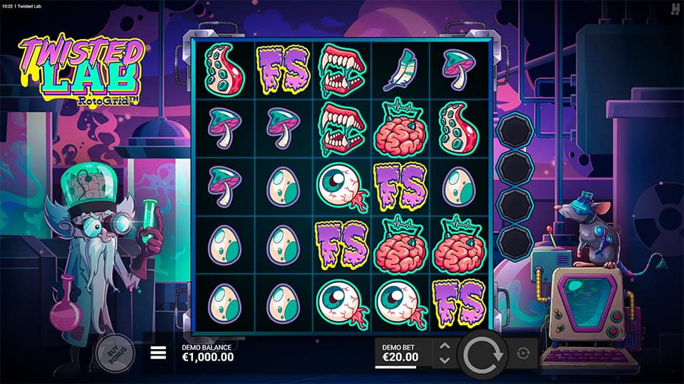 Twisted Lab RotoGrid slot big win