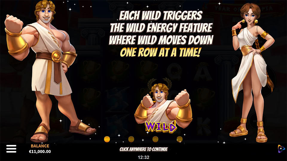 Year of Olympia WildEnergy slot features