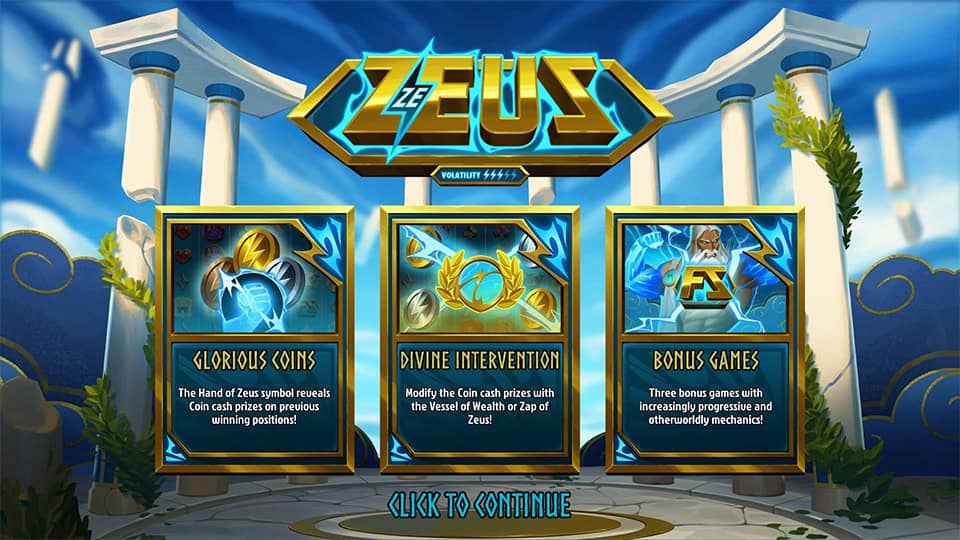 Ze Zeus slot features