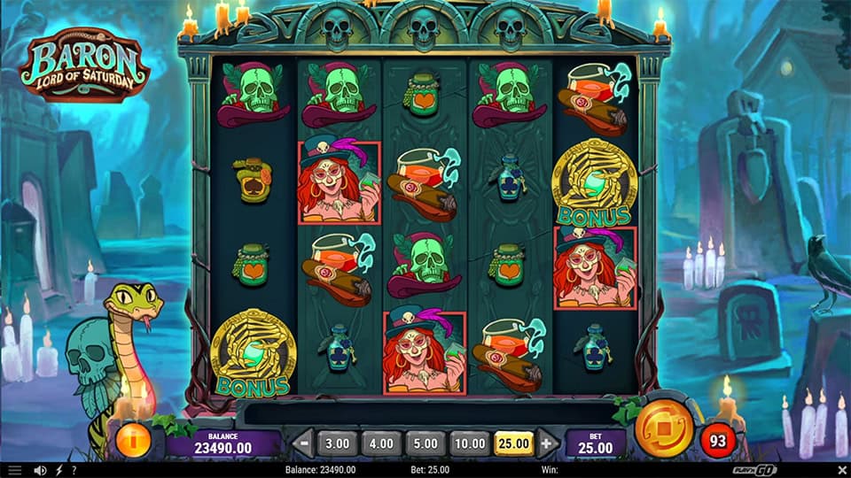 Baron Lord of Saturday slot free spins