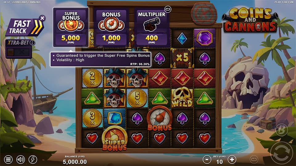 Coins and Cannons slot bonus buy