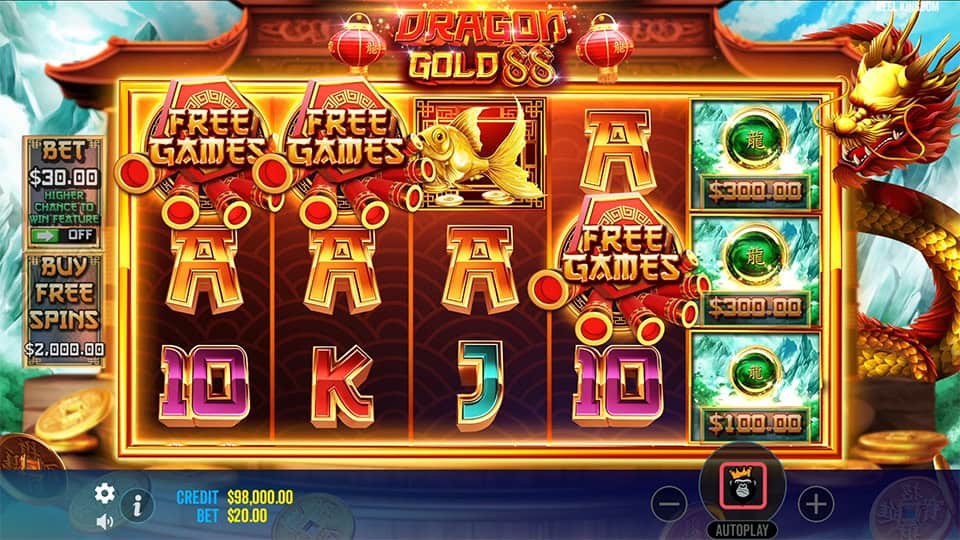 Dragon Gold 88 slot big win