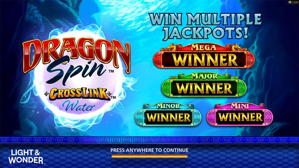 Dragon Spin CrossLink Water slot features