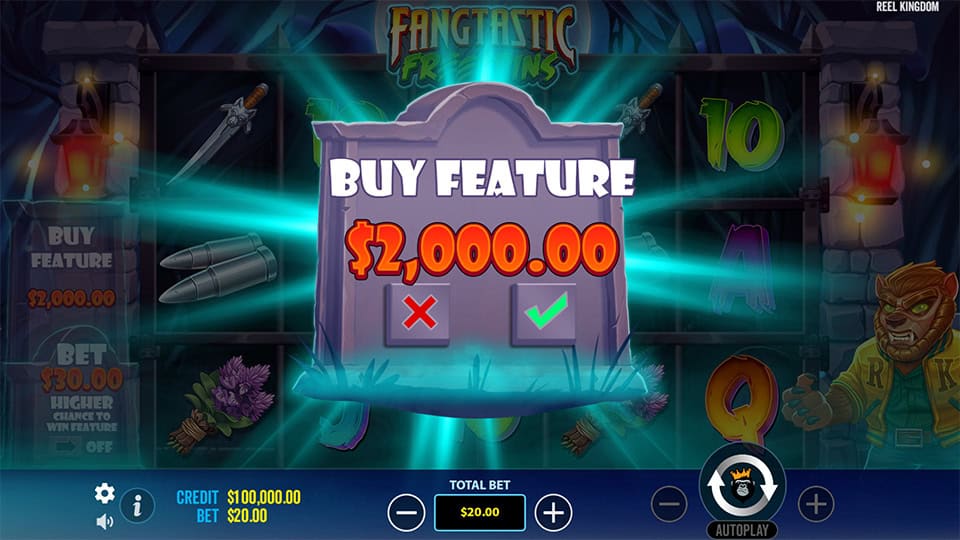 Fangtastic Freespins slot bonus buy