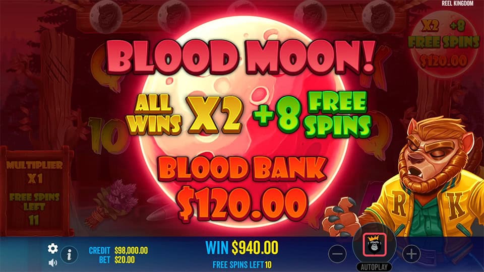 Fangtastic Freespins slot feature blood moon