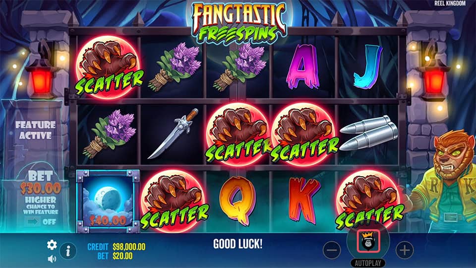 Fangtastic Freespins slot free spins