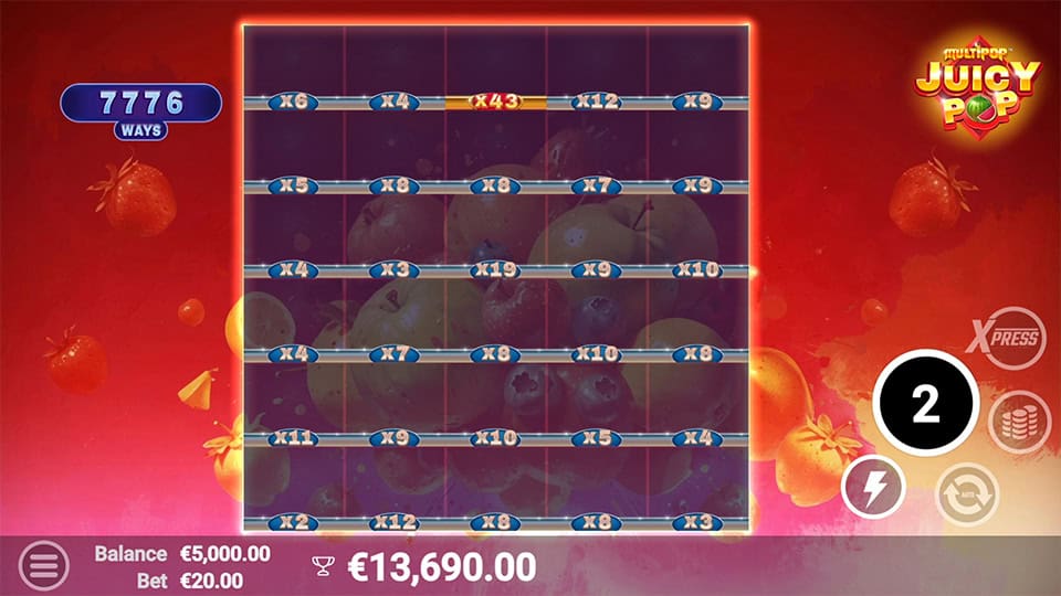 JuicyPop slot feature sticky multiplier