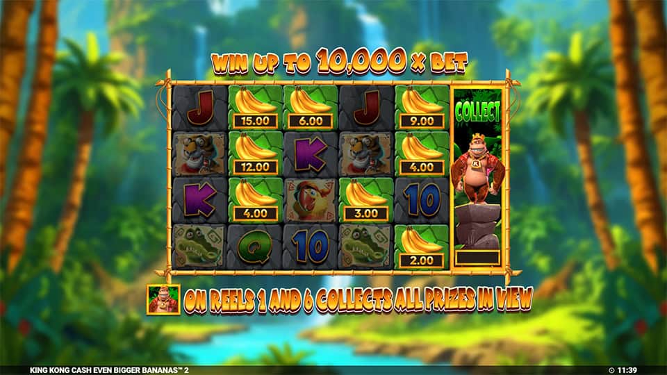 King Kong Cash Even Bigger Bananas 2 slot features