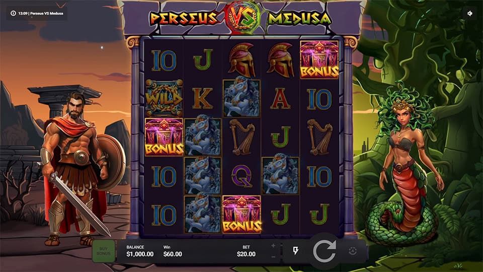 Perseus VS Medusa slot free spins