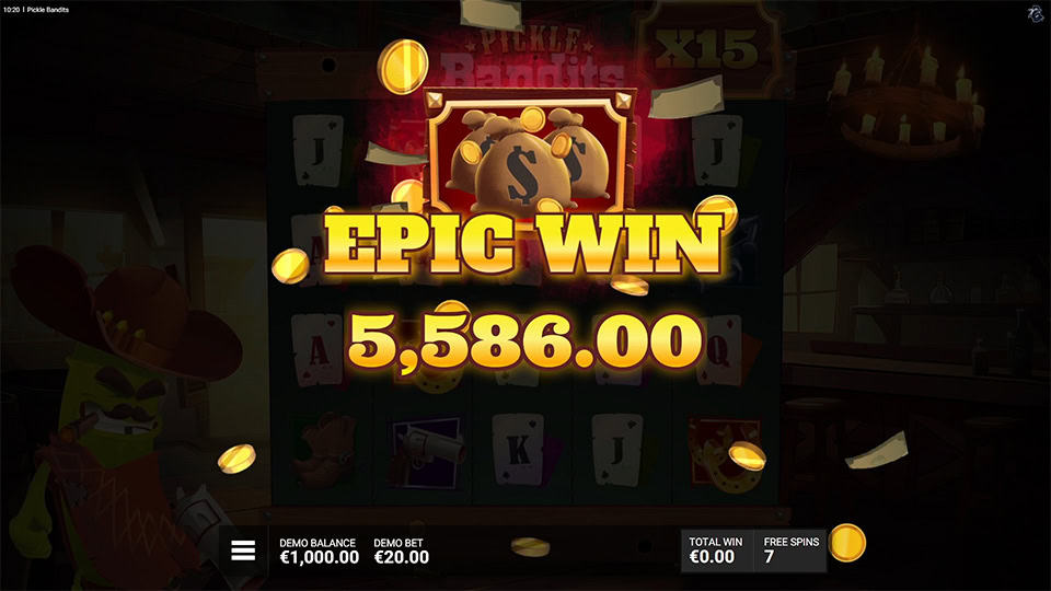 Pickle Bandits slot big win