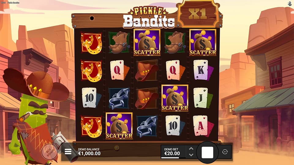 Pickle Bandits slot free spins