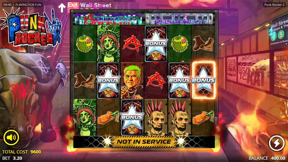 Punk Rocker 2 slot free spins