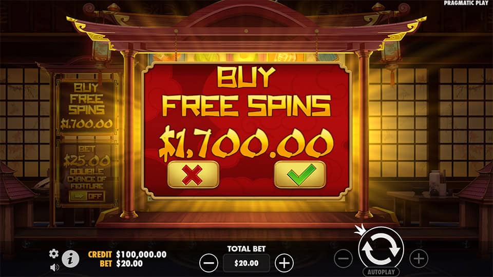 Running Sushi slot bonus buy