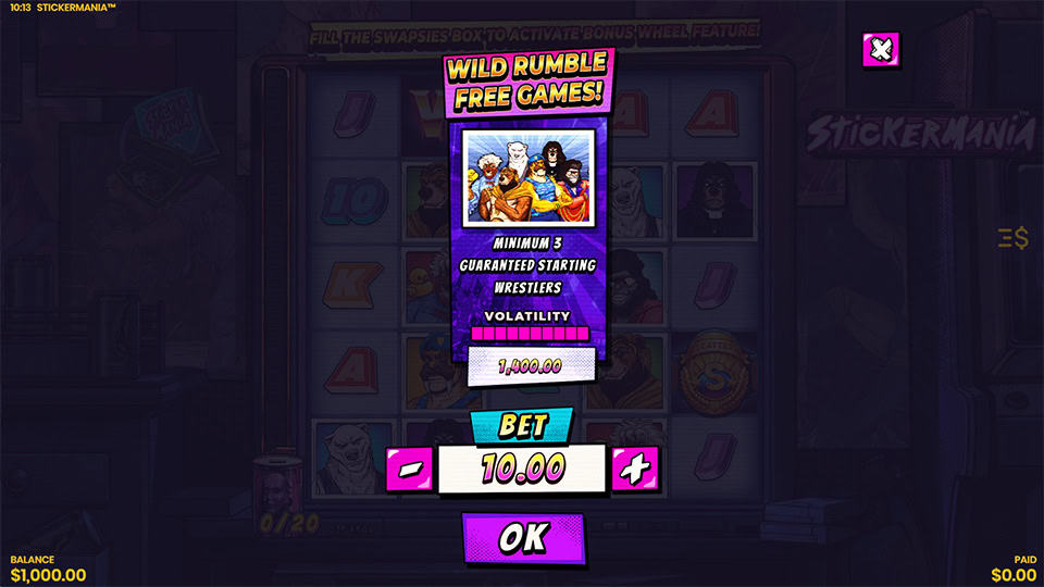 Stickermania slot bonus buy