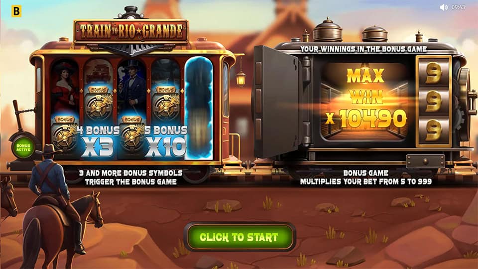 Train to Rio Grande slot features