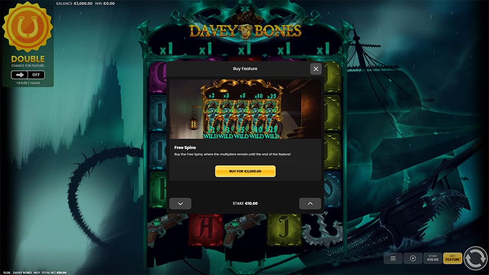 Davey Bones slot bonus buy