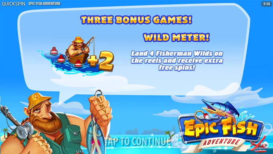 Epic Fish Adventure slot features