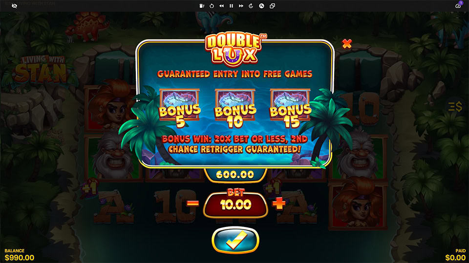 Living with Stan slot bonus buy