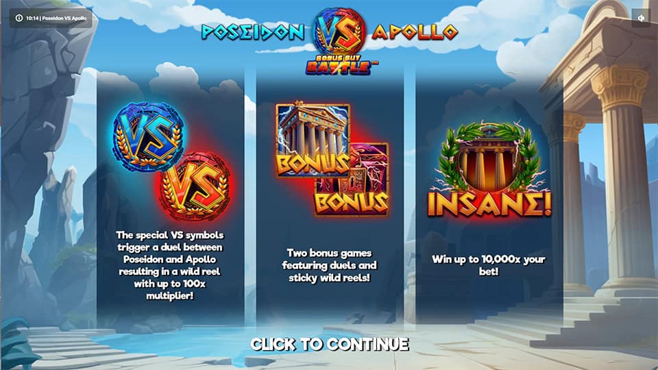 Poseidon VS Apollo slot features