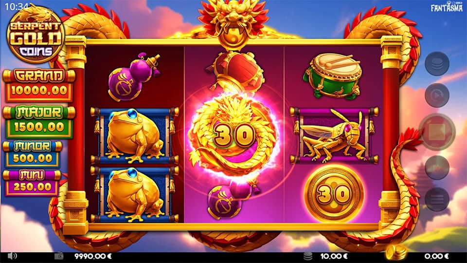 Serpent Gold Coins slot feature coin symbol