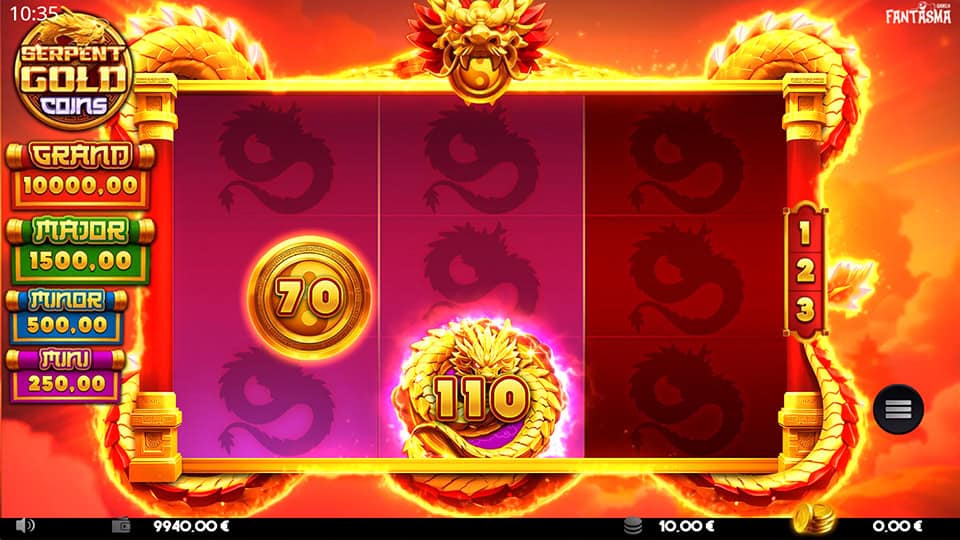 Serpent Gold Coins slot free spins