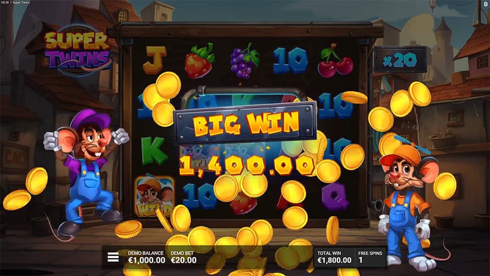 Super Twins slot big win