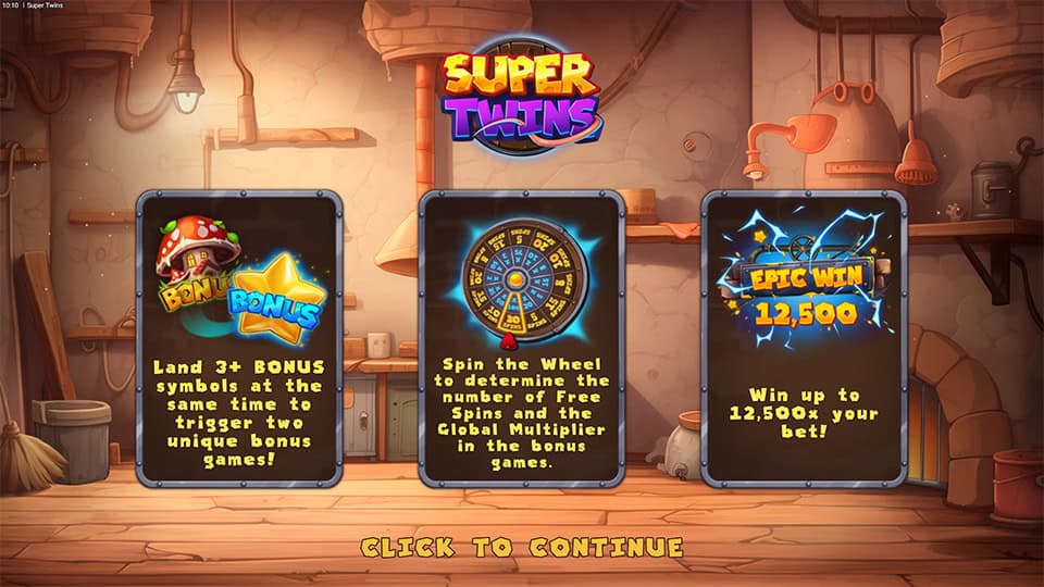 Super Twins slot features