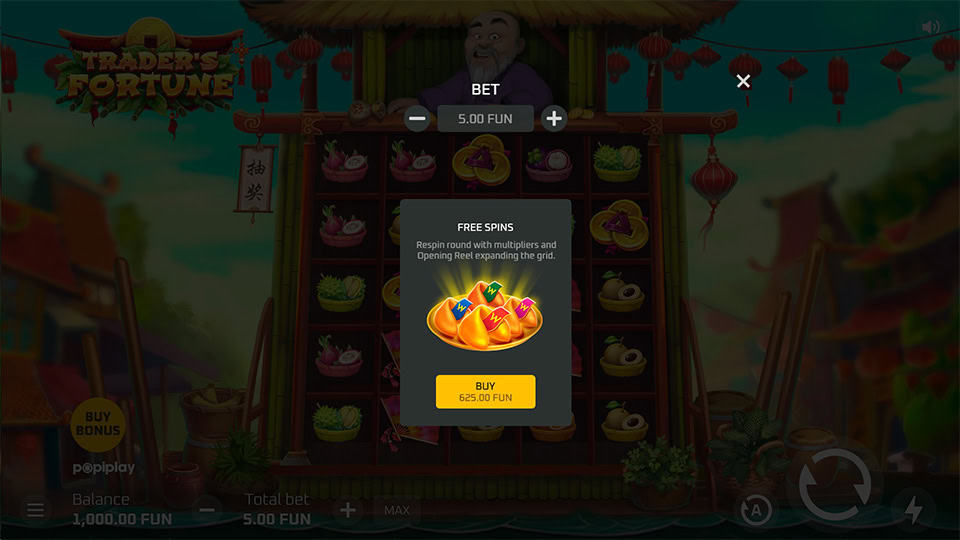 Traders Fortune slot bonus buy