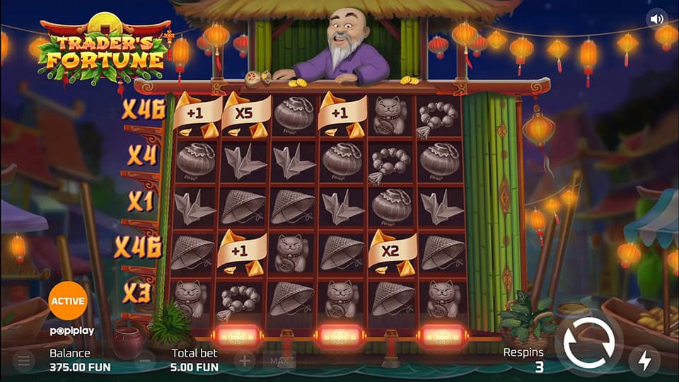 Traders Fortune slot feature multipliers