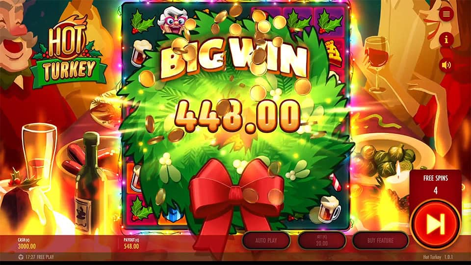 Hot Turkey slot big win