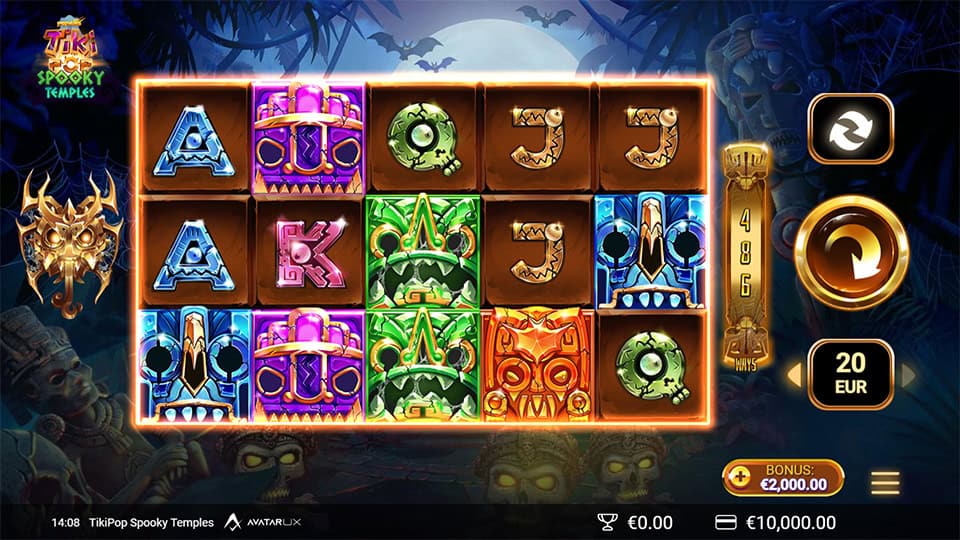 TikiPop Spooky Temples slot