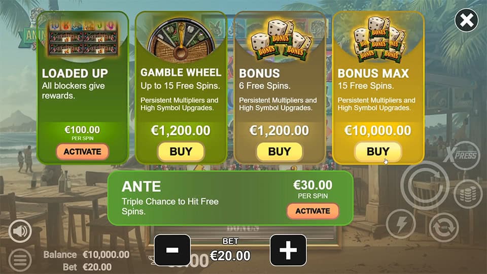 Animals Strike slot bonus buy