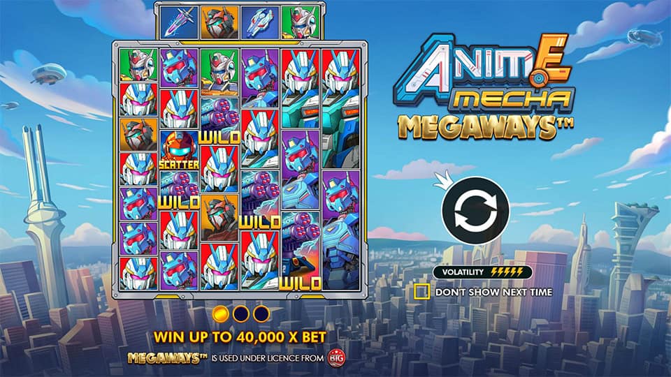 Anime Mecha Megaways slot features