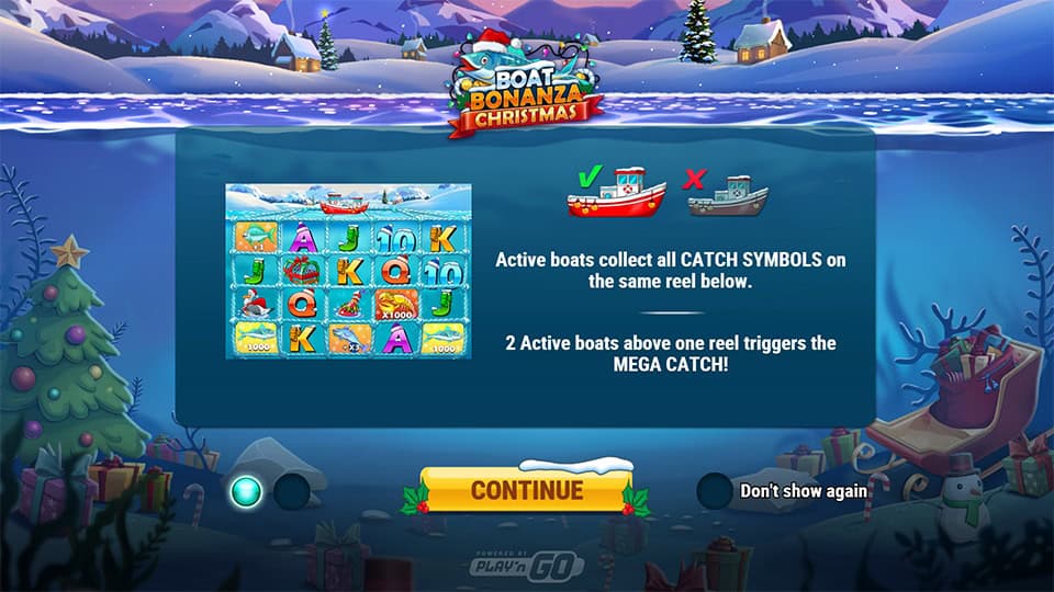 Boat Bonanza Christmas slot features