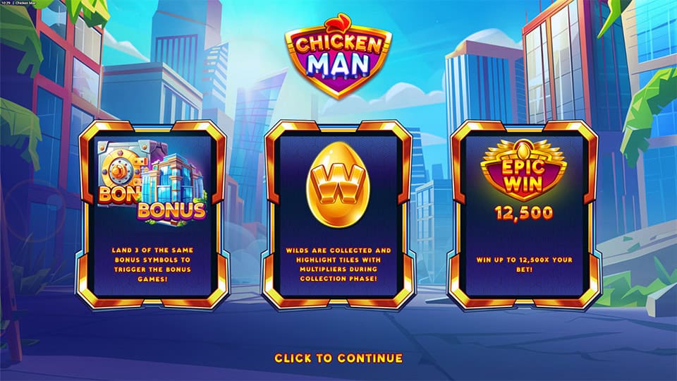 Chicken Man slot features