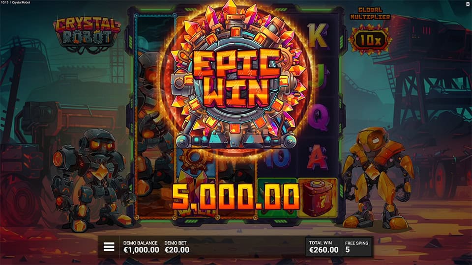 Crystal Robot slot big win