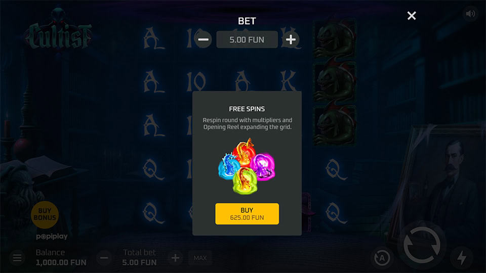 Cultist slot bonus buy