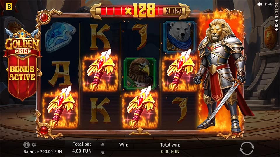 Golden Pride slot feature multiplier