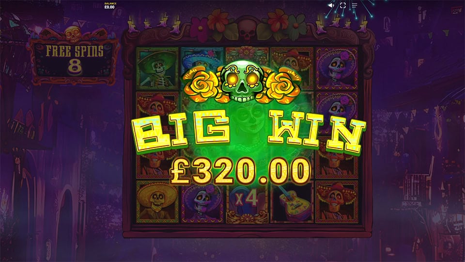 Los Muertos Locos slot big win