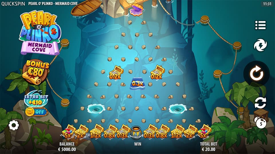 Pearl O Plinko Mermaid Cove slot