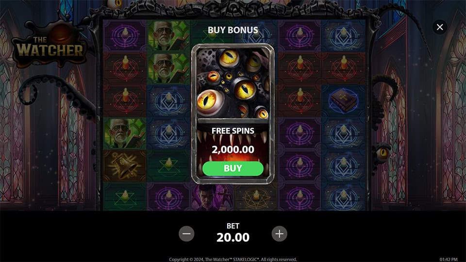 The Watcher slot bonus buy