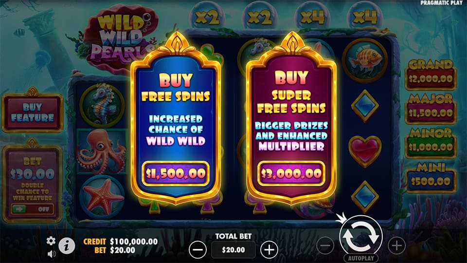 Wild Wild Pearls slot bonus buy