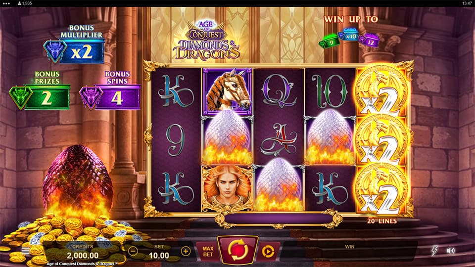 Age of Conquest Diamonds Dragons slot