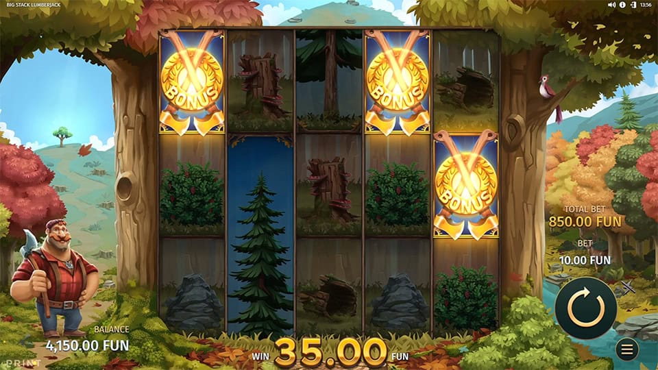 Big Stack Lumberjack slot free spins