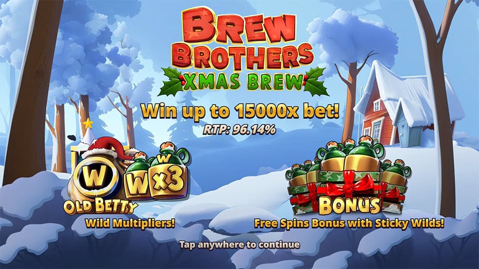 Brew Brothers Xmas Brew slot features