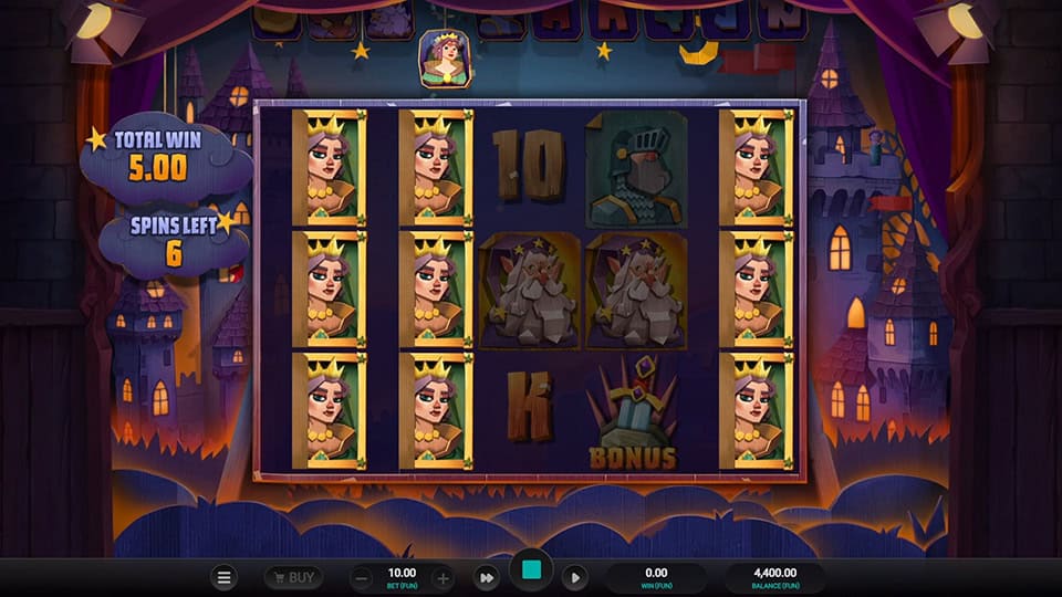 Camelot Cash slot feature expanding symbol