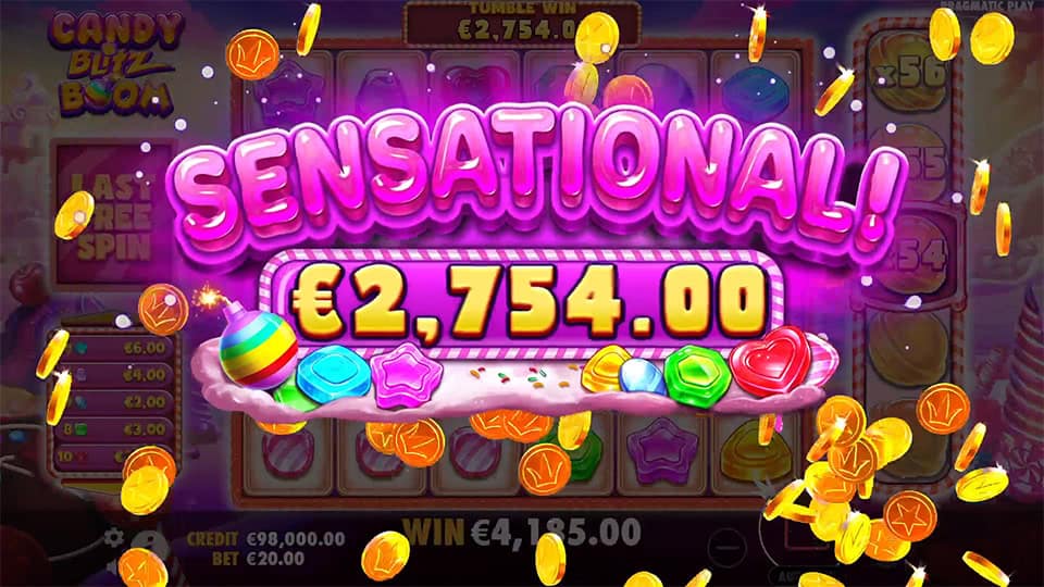 Candy Blitz BOOM slot big win