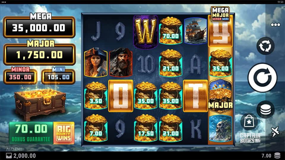 Captain Bones Big Bounty slot