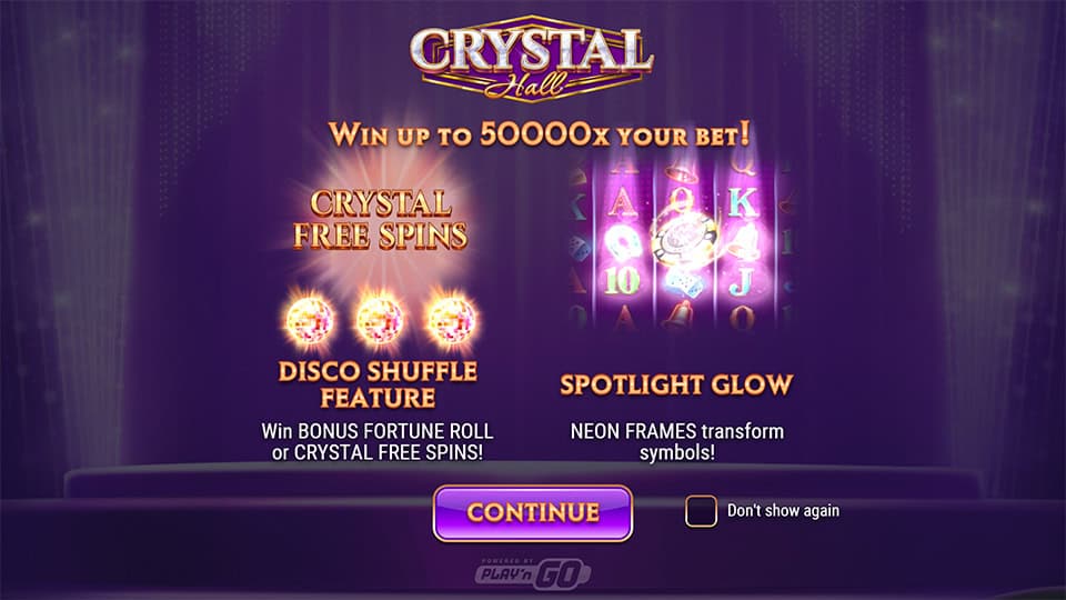 Crystal Hall slot features